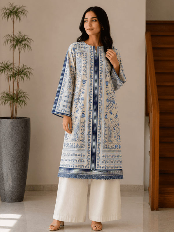 1-piece lawn shirt
